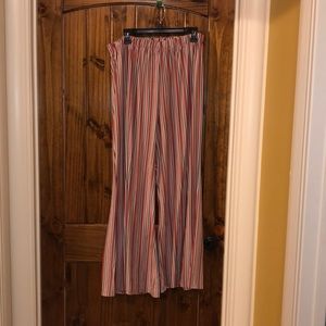 Black, White, and Dark/Light Pink Pants